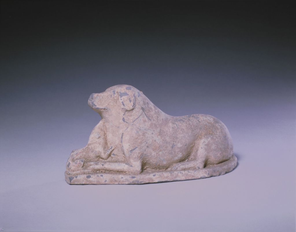 图片[1]-Pottery mother and son dog-China Archive